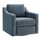 Modway - Liora Performance Velvet Fauteuil - Cadet Blue-Velours de performance résistant aux taches