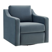 Modway - Liora Performance Velvet Fauteuil - Cadet Blue-Velours de performance résistant aux taches