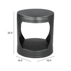Zuo - Nuuk Table d’appoint - Noir-Garantie limitée de 3 ans
