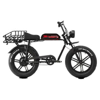GoTyger - Vélo électrique convertible cargo et 2 passagers -Le cadre de chargement amovible vous permet de passer du transport de marchandises au transport d'un passager instantanément