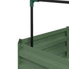 Outsunny - jardinière surélevée - 24 po L x 24 po l x 11,8 po H - vert-Garde les mauvaises herbes à distance et offre un bon drainage grâce à un fond ouvert 