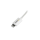 StarTech Connecteur spiralé Apple Lightning blanc à 8 broches pour câble USB de 3 m (10 pi) pour iPhone/iPod/iPad-Fiabilité garantie
