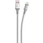 Scoshe Scosche - Câble tressé USB-A à Lightning - 1,3 m (4 pi) - Argent-OPTIMISÉ POUR L'EXTÉRIEUR - Ce câble Lightning USB 2.0 robuste a été construit et testé pour supporter les rigueurs de l'extérieur