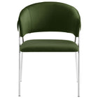 Modway - Nella Rembourré Performance Velvet Chaise à manger Ensemble de 2 - Argent vert mousse-9