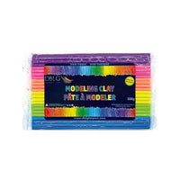 DBLG Imports - Pâte à modeler - 300 g - 6 Couleurs fluorescents assorties-Doux et souple, il ne tache pas les mains ni les surfaces 