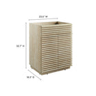 Modway - Render 24" Faux travertin Armoire de toilette de salle de bain (évier non inclus) - Travertin-Étagère de rangement réglable