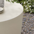 Modway - Brion Rond intérieur - Terrasse extérieure Béton Table basse - Blanc-Design intérieur/extérieur