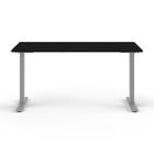 Humanscale - Table assis-debout eFloat Go 2.0 - 30 po x 58 po - surface stratifiée noire/piètement argenté-5