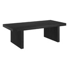 Hudson&Canal - Table basse rectangulaire Soren (48 po de largeur) - Grain noir-Un design contemporain moderne pour votre salon, votre bureau et plus encore