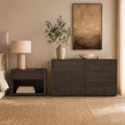 Manhattan Comfort - Evelyn 60" Moderne Commode Double à 6 Tiroirs - Marron-9