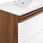 Modway - Render Support mural de 36" Vanette de salle de bain - Blanc Noyer Blanc-8