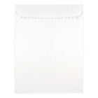 JAM Paper Enveloppes avec rabat autoadhésif, 9,5 x 12,5 po, blanc, 25/paquet (356828781A)-Couleur : Blanc