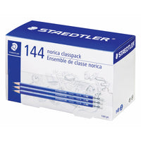 STAEDTLER - Norica Paquet de Crayons Pour La Classe - HB 2 - Paquet de  144-Crayons en bois #2 (HB)