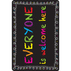 Ashley Productions - Smart Poly Tapis de souris pour ordinateur - 8" x 10" - Tout le monde est le bienvenu ici - Boucle de craie - Paquet de 6-Transformez votre bureau en un lieu d'encouragement et de productivité - commandez votre tapis de souris avec une citation positive dès aujourd'hui!
