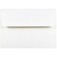 JAM Paper - Enveloppes d'invitation Strathmore A6 - 4,75 po x 6,5 po - Vélin blanc brillant - paquet de 50 (STTW661I)-Vélin blanc brillant