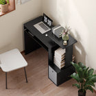 HOMCOM - Bureau d'ordinateur avec plateau à clavier coulissant - 39,25 po L x 15,75 po l x 34 po H - noir-Taille compacte adaptée aux maisons, bureaux, chambres et autres pièces avec peu d’espace