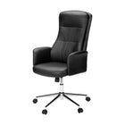 Monarch Specialties - 7323 Chaise de Bureau Ergonomique Aspect Cuir - Noir-Cette chaise de bureau moderne en simili cuir noir est dotée d'un dossier haut et d'un rembourrage en mousse moelleux, vous garantissant un confort optimal pendant vos longues heures de travail