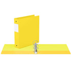 Davis Group Super économie, Reliure à anneaux ronds 3 po, paquet de 6 – Jaune-2 po