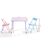 Homy - Ensemble de Table et Chaises pour Enfants Casa - 3 Pièces-Nettoyage Facile - Surfaces lisses et faciles à essuyer, idéales pour une utilisation quotidienne et après des activités salissantes.