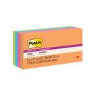 Post-it - Feuillets super collants, collection Coup de pouce, 1 7/8 po x 1 7/8 po, 720 feuillets/bloc, paquet de 8-Les Feuillets super collants Post-it offrent deux fois plus d’adhérence