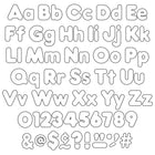 TREND enterprises - Pack combiné de lettres majuscules/minuscules - 4 po - Blanc-Le paquet contient 50 lettres majuscules, 82 lettres minuscules, 20 chiffres de 0 à 9, 30 signes de ponctuation