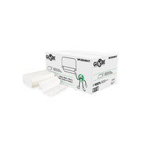 Globe Commercial - Serviettes multiplis MF250WHT - Blanc - 250 feuilles/paquet - Paquet de 16-Distribution de feuilles individuelles pour minimiser les déchets et la contamination croisée