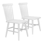 Zuo - Zeilen Chaise de salle à manger - Blanc - Ensemble de 2-Aucun assemblage requis