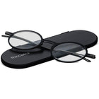 ThinOptics 2.5 Claire Lecteur avec Pod Blanc Universel - Claire-Comprend l'étui compagnon Milano, avec un extérieur en aluminium brossé anodisé en noir, un intérieur en polycarbonate et ABS avec peinture au toucher doux et un mécanisme de verrouillage magnétique.