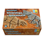 Yellow Door - YUS1228 Fouillez et découvrez - Tricératops et Spinosaurus-Fabriqués à partir d'un mélange de pierre durable, ces pièces épaisses et tactiles sont conçues pour résister à de nombreuses excavations dans le sable ou le sol.