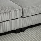 HOMCOM - Canapé 3 places avec coussin à ressorts et porte-gobelet pour chambre - gris clair-La structure solide en panneaux multicouches à huit pieds supporte jusqu'à 882 lb (400 kg) 