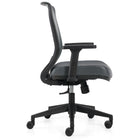 Offices to Go - Fauteuil à basculement synchro Lumi - Gris foncé-Le blocage du basculement à positions multiples bloque le siège en place ou lui permet de basculer librement, selon les préférences de l'utilisateur