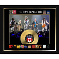 The Tragically Hip Album Collage with Gold LP - Impression encadree - 33" x 29"-Qualité supérieure - music memorabilia
