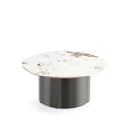 Manhattan Comfort - Table basse moderne glamour Alondra 31,49 po - Noir-Table basse moderne pour salon