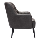 Zuo - Tasmania Fauteuil d’appoint - Noir vintage-Dimensions: 31,1 po L x 29,1 po L x 35,4 po H