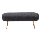 Zuo - Creek Banc - Noir pailleté-Structure en acier électroplaqué au look moderne sophistiqué