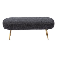 Zuo - Creek Banc - Noir pailleté-Structure en acier électroplaqué au look moderne sophistiqué