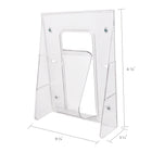 Deflecto - Présentoir mural pour magazines Stand-Tall - 1 compartiment - Format magazine - transparent-Peut contenir des documents de plus de 2,38 po de profondeur