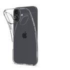 Spigen - Crystal Flex pour iPhone 16 - Cristal Clair-Certifié Mil-Grade avec la technologie Air Cushion pour une protection accrue