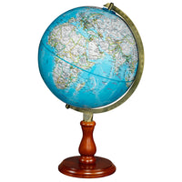 Replogle - National Gegraphic Globe terrestre de bureau Hudson 12 po bleu océan - Anglais-La dernière cartographie géographique nationale