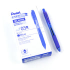 Pentel – Stylo gel rétractable EnerGel-X Pointe aiguille – 0,5 mm – Encre bleue – Paquet de 12-Prise caoutchoutée permet un grand confort d’écriture et un meilleur contrôle.