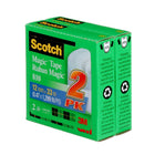 Scotch - Ruban Magic, 12,7 mm x 33 m, paquet de 2-Surface permettant l'écriture  