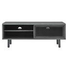 Modway - Kurtis 47 po Meuble TV, Fusain-Capacité de poids : 137 lb
