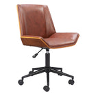 Zuo - Maker Chaise de bureau - Brun-Hauteur réglable pour un confort personnalisé optimal
