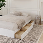 Nexera - Lit double 3 tiroirs, Blanc-7