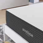Modway - Aveline 12 po Mousse à mémoire de forme Matelas complet-Housse amovible à fermeture éclair en tricot extensible