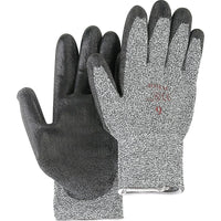 Jomac Canada Gants De Tricot Poivre & Sel Avec Revêtement De Paume Noir, Taille Petit/7, Revêtement Polyuréthane, paquet de 12-Revêtement Polyuréthane