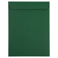 JAM Paper - Enveloppes ouvertes pour catalogue - 9" x 12" - Vert foncé - Paquet de 10-Couleur : vert foncé.