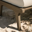 Modway - Saratoga Terrasse extérieure Teck Ottoman, Caillou-Coussin résistant aux intempéries