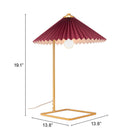 Zuo - Charo Lampe de table - Red/Or-7