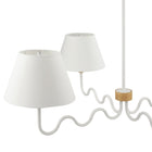 Modway - Sunlit Gribouillis à 4 bras Lumière suspendue - Blanc naturel-ETL inscrit et approuvé